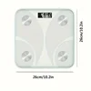 1pc Weight Scale Bathroom Fat Intelligent Electronic Component Analyzer Bathroom Analyzer Weight Scale 6