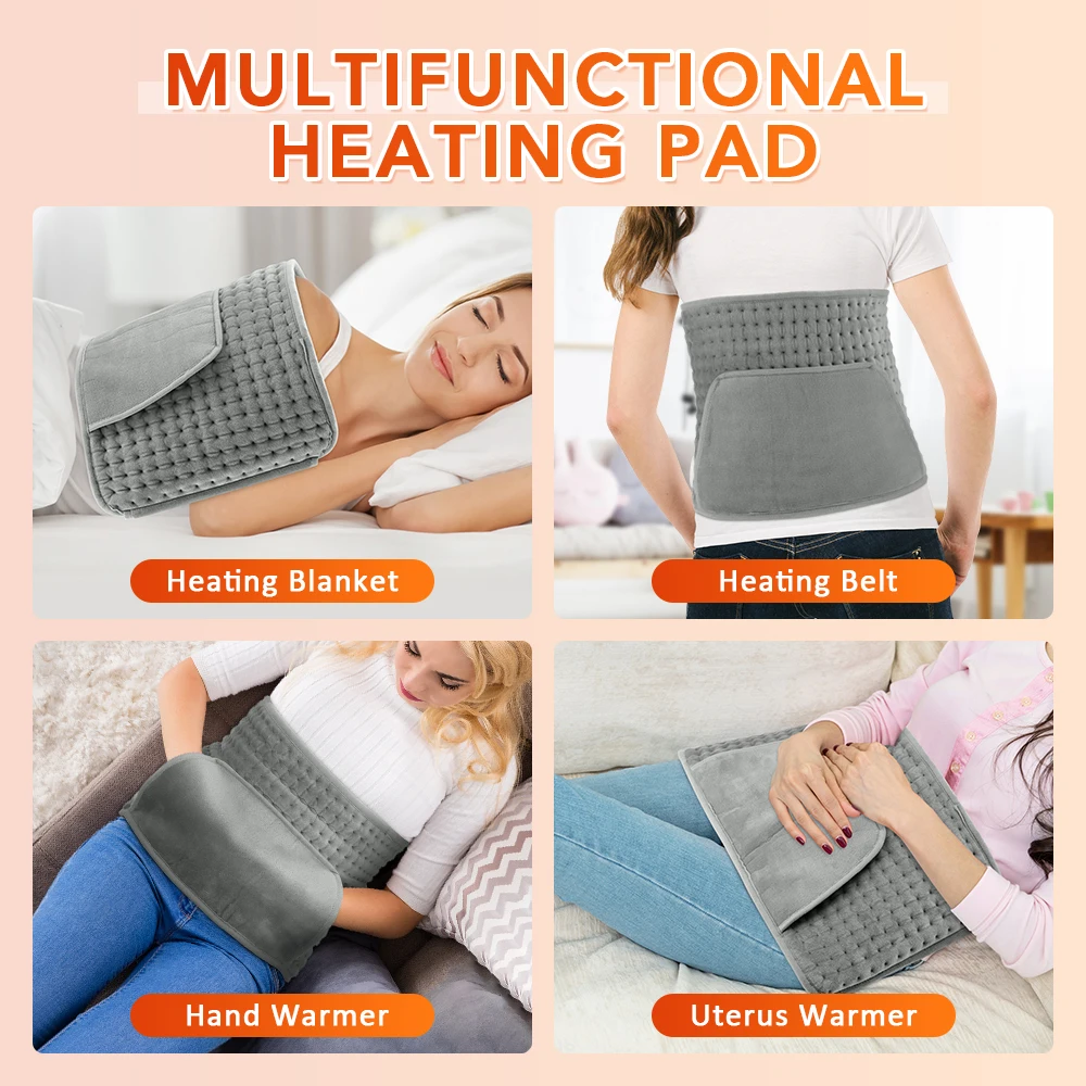 Electric Heating Waist Belt Winter Hand Warmer 10 Gears Heated Abdominal Lumbar Back Thermal Blanket Uterus Warming Pad For Home