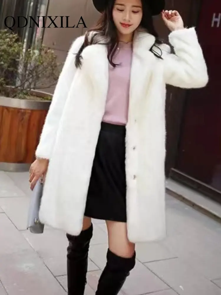 

New In Winter Coat for Women Oversize Womens Fur Coat Warm Thickening Fleece Faux Fur Coats Winter Jacket Women Long Sleeve Top