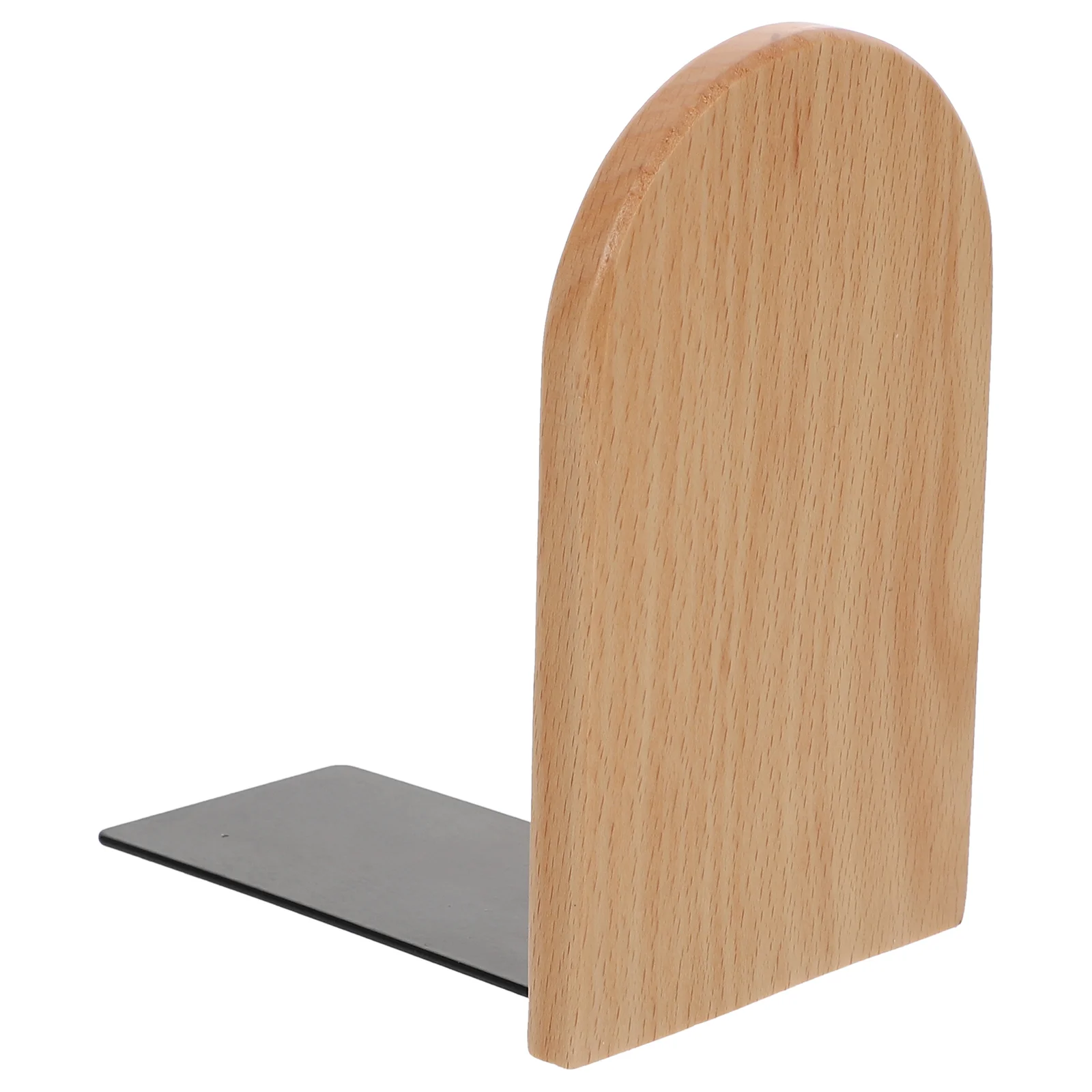 

Simple Wood Bookend Desktop Book End for Files Magazines Wooden Book Stand