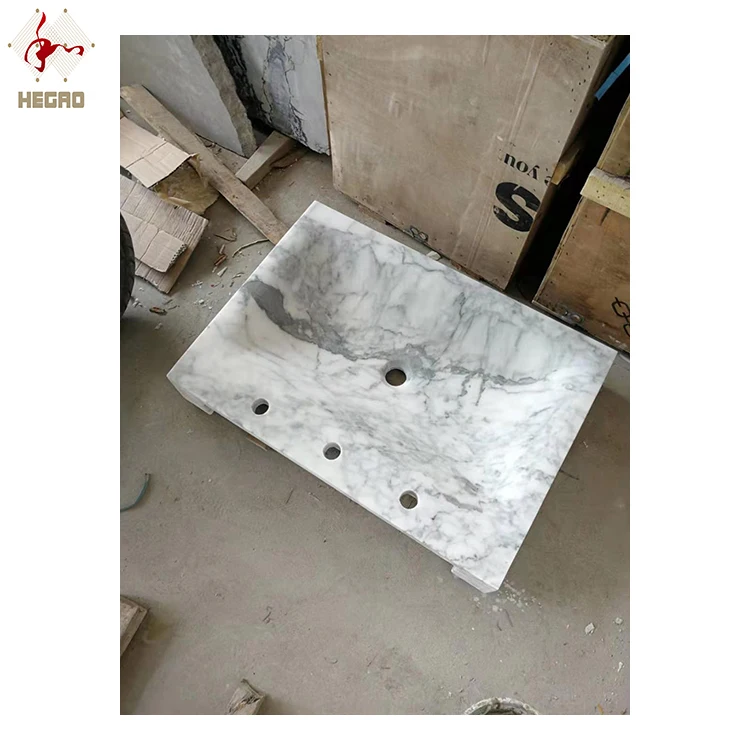 

Customers OEM Marble Wash Basin Bathroom Sinks Art Basins Three Holes In Stock Home Projects