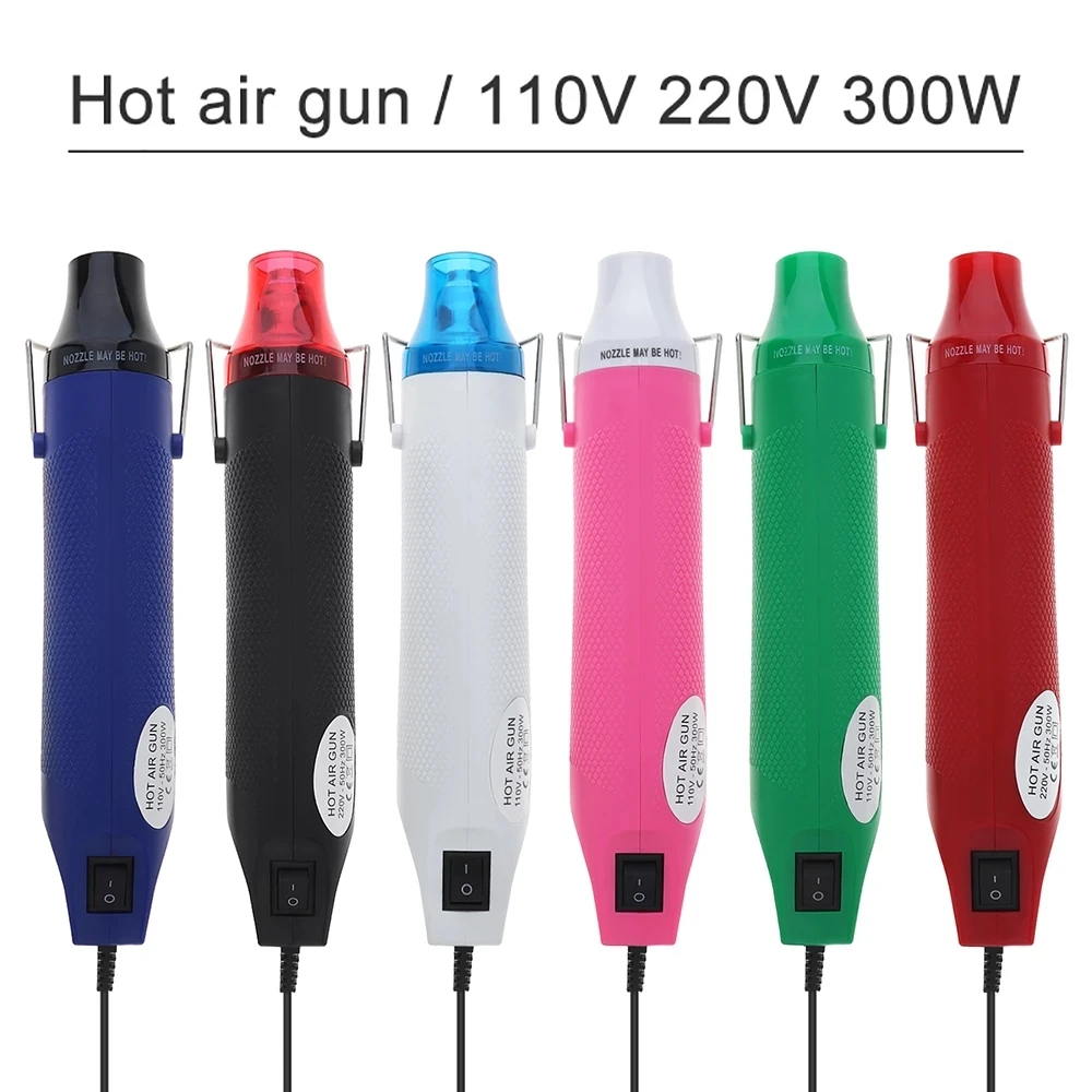 110V 220V 300W Diy Using Heat Gun Electric Tool with Shrink Plastic Surface and EU US Plug for Heating DIY Accessories