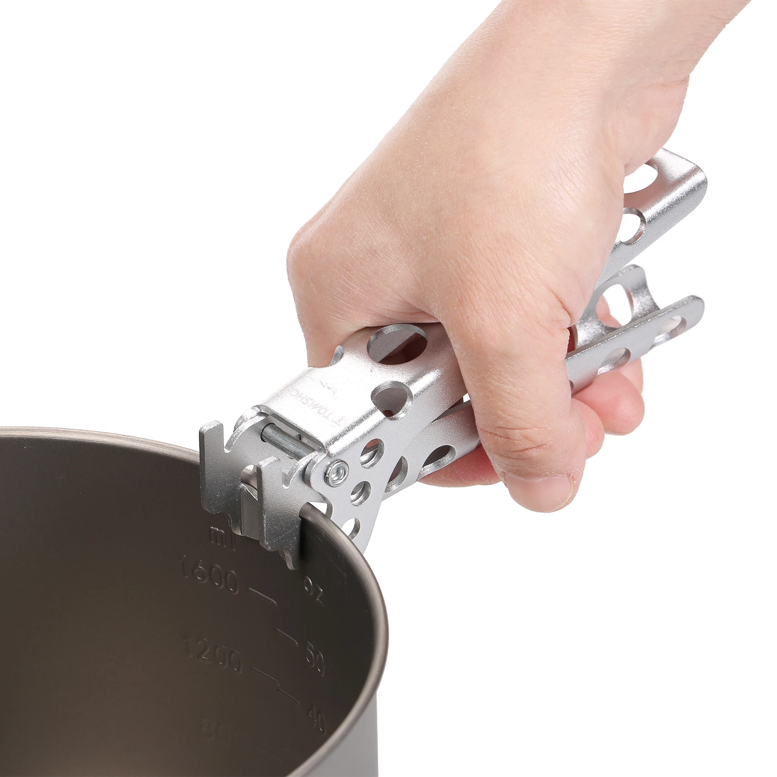 Camping Anti-hot Pot Pan Schüssel Greifer Aluminium Topf Heber Camping Topf Pfanne Grip Griff Outdoor Kochen Topf Halter – Detail 12