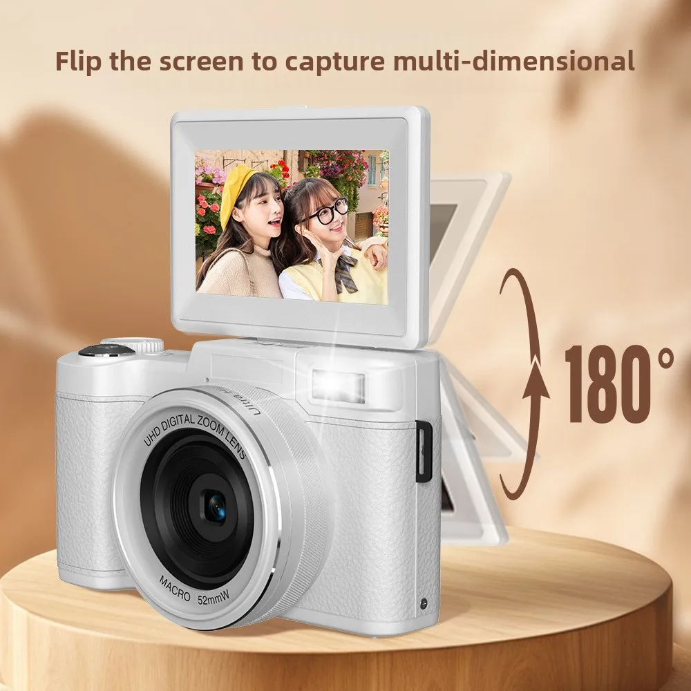 2026년 신캠퍼스 학생용 카메라 5K HD WiFi 디지털 카메라 브이로그 카메라