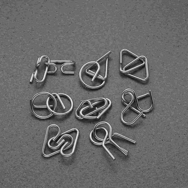 3D Metal Wire Puzzles 24PCS/Sets IQ Brain Teasers Test Casse-Tete  Perplexing ZHL Classic Knot Intelligence Buckle Interlock Toys - AliExpress