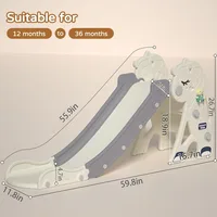 Unicorn Outdoor Plastic Slide Playground