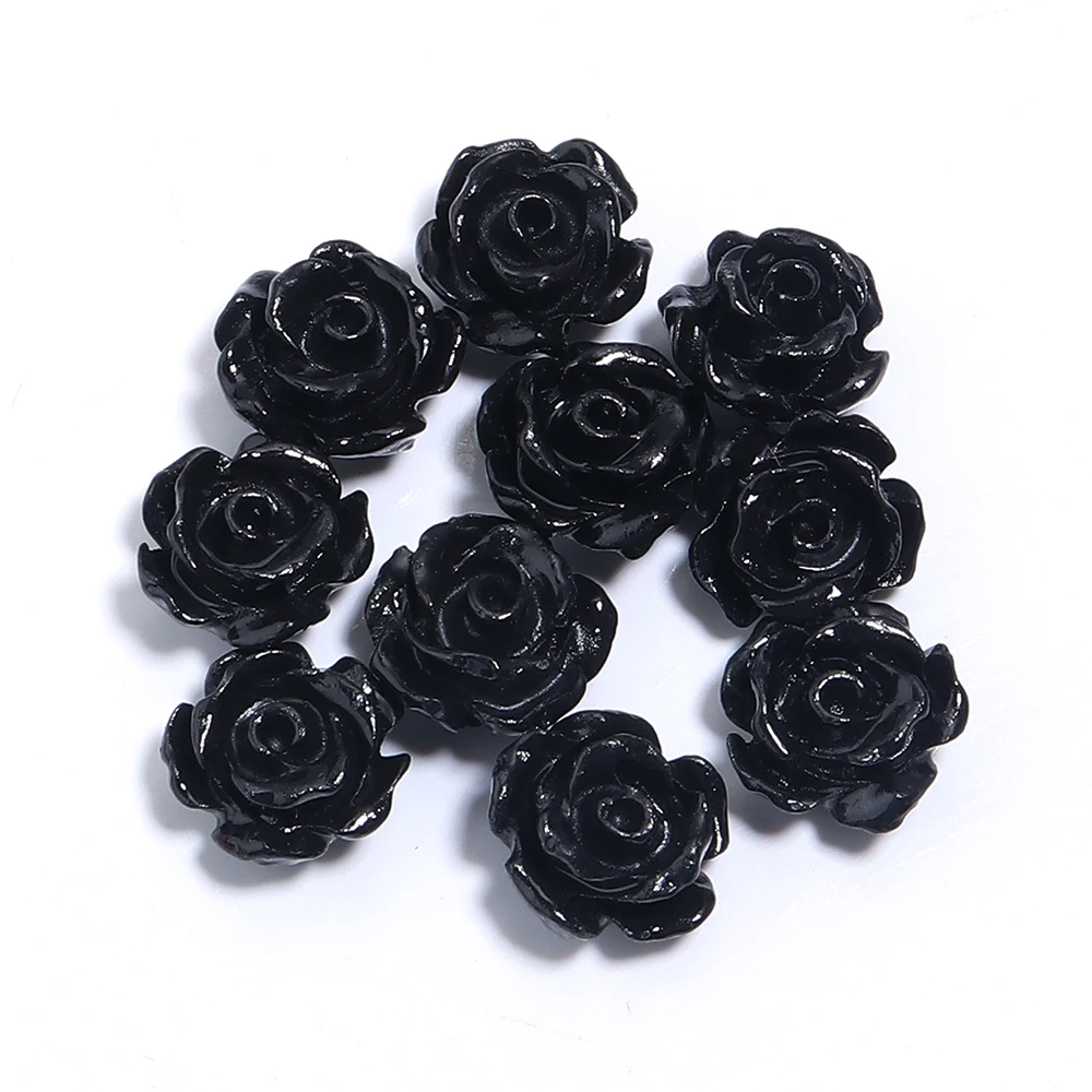 Elegant Rose Camelia Flower Beads - Premium Artificial Coral for DIY Jewelry and Accessories