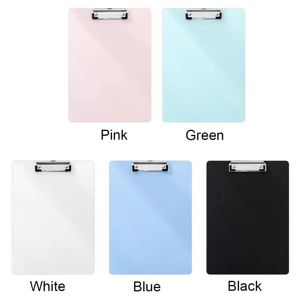 Simple Thicken A4 Folder Board Storage Clipboard Memo Pad Clip Notebook File Writing Clamps Paper Holder Office School Supplies transparent clipboard writing clipboard business folder