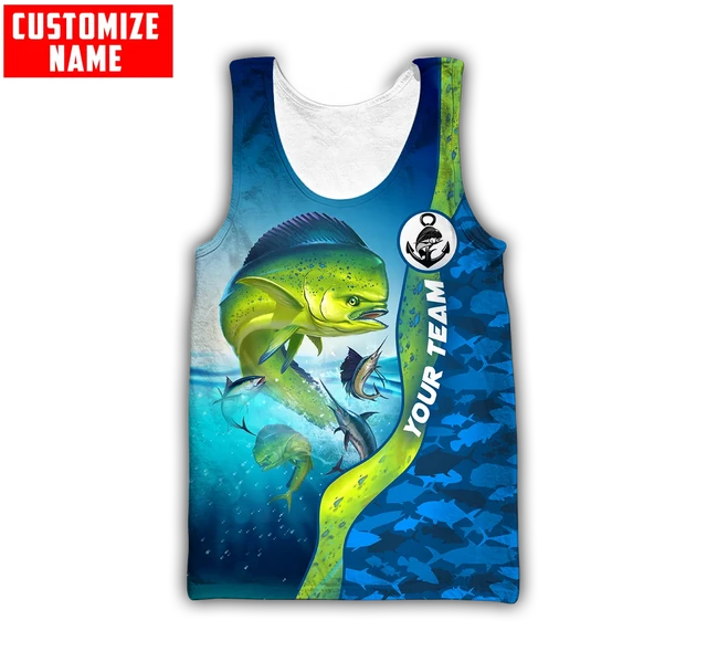 Custom Men's Tank Top, Sleeveless T-shirt, Fishing Tank Top, Tank Tops  Men