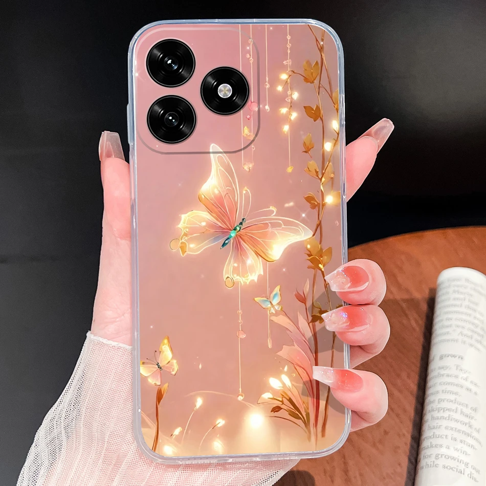 Lovely Animal Cartoon Soft Clear Silicone Phone Case - Lightweight and Durable Cover