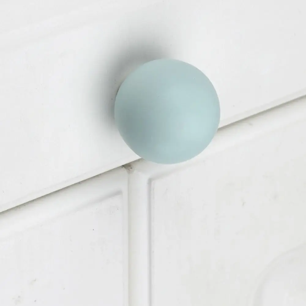 Portable Cute Ceramic Drawer Knob Cartoon Simple Style Cabinet Door Pulls Modern Macarons Color Furniture Handles Closet