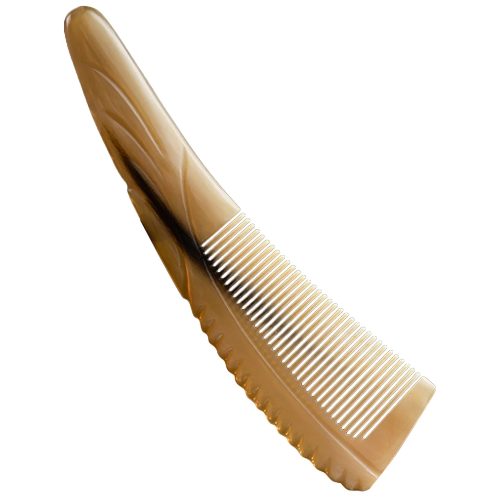 Mustache Styling Comb Hair Brush Ox Fine Wood Comb Scalp Comb Detangling Fine Wood Comb for Home Barber DIY Hairdressing Salon