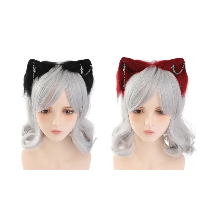 

Animal Ear Headband Cosplay Costume Hairhoop Party Headpiece Masquerades Headpiece Girl Animation Hair Decors