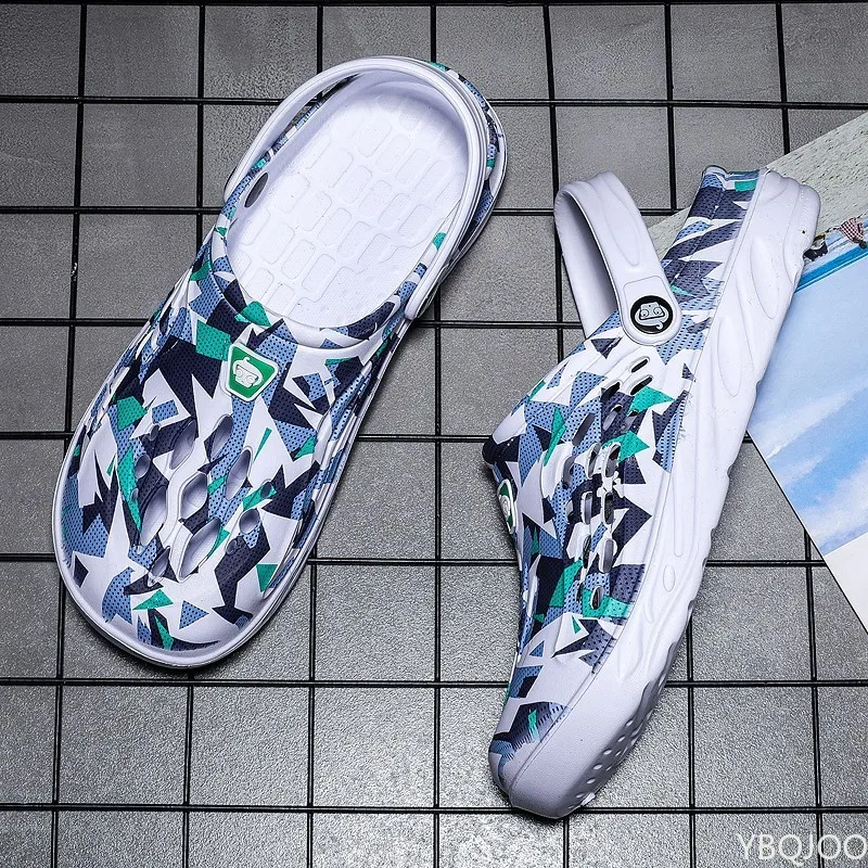 Summer Men Slippers Outdoor Garden Shoes Male Beach Slippers Flip