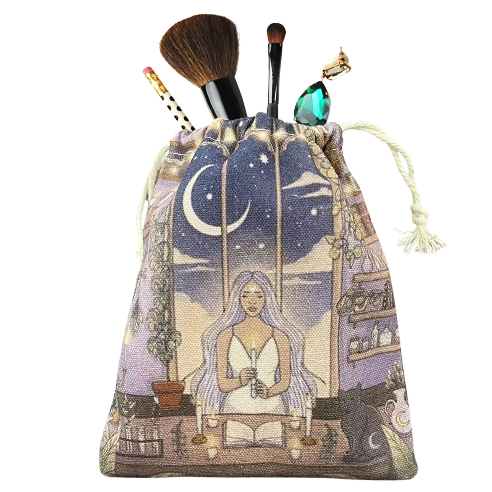 

Чехол для карт памяти Tarot, сумка для хранения настольных игр, сумка для гадания для любителей Таро, 5,12 x