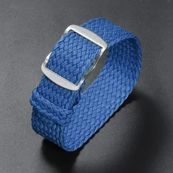 Universal Nylon Canvas Woven Watch Strap - 14mm (Blue)