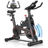 Exercise Bike, Near Silent Magnetic Resistance Stationary Bike, Indoor Cycling Bike with Comfortable Seat Cushion 1