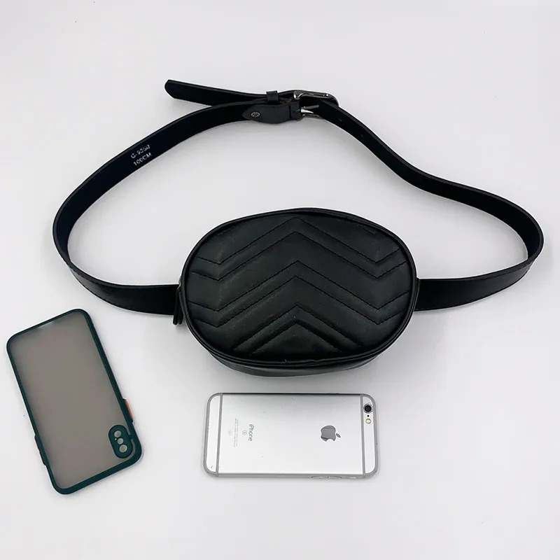 Oval Waist Bag for Women New Crossbody Bags Fashionable Wave