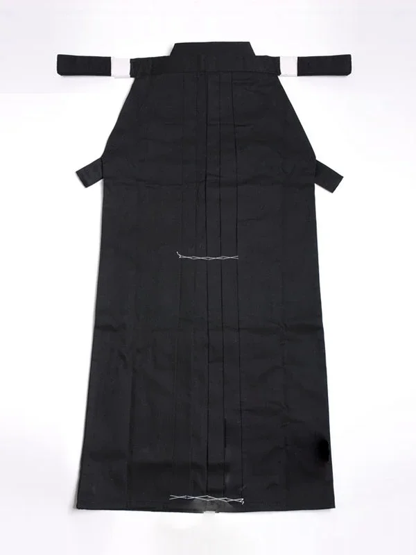 Martial Arts Uniform Hakama Kendogi + Hakama + underwear + belt Black And Blue