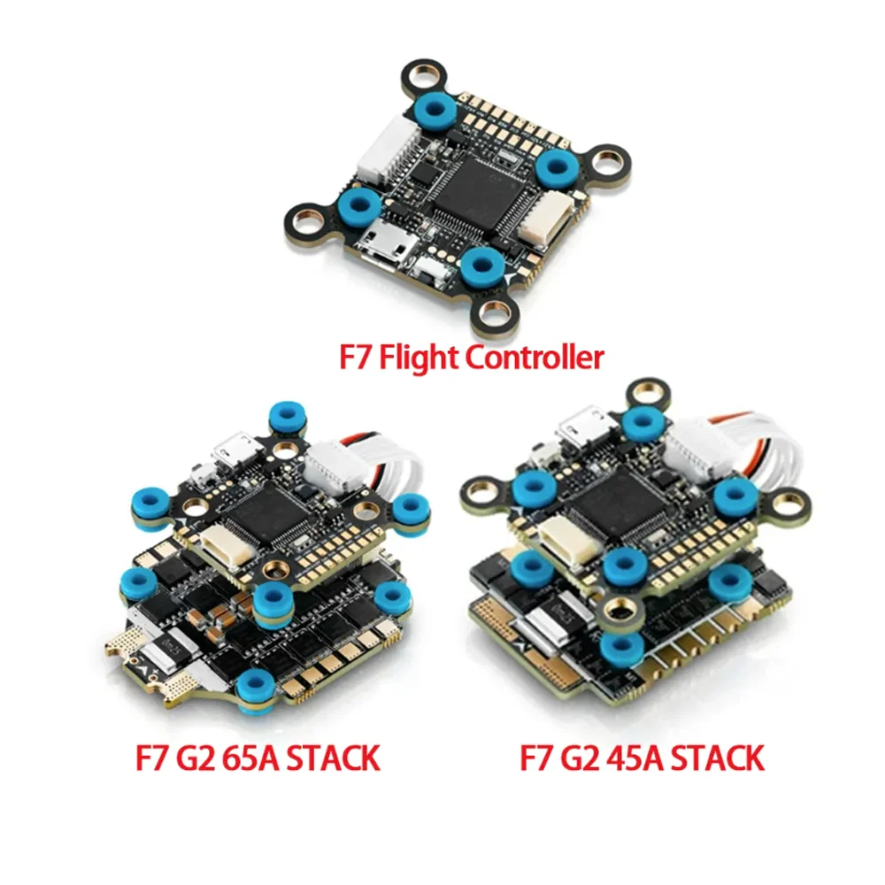 HobbyWing XRotor F7 Flight Controller FPV G2 45A/65A 4in1 ESC Combo BLHeli-32 DShot1200 for FPV Racing Drone