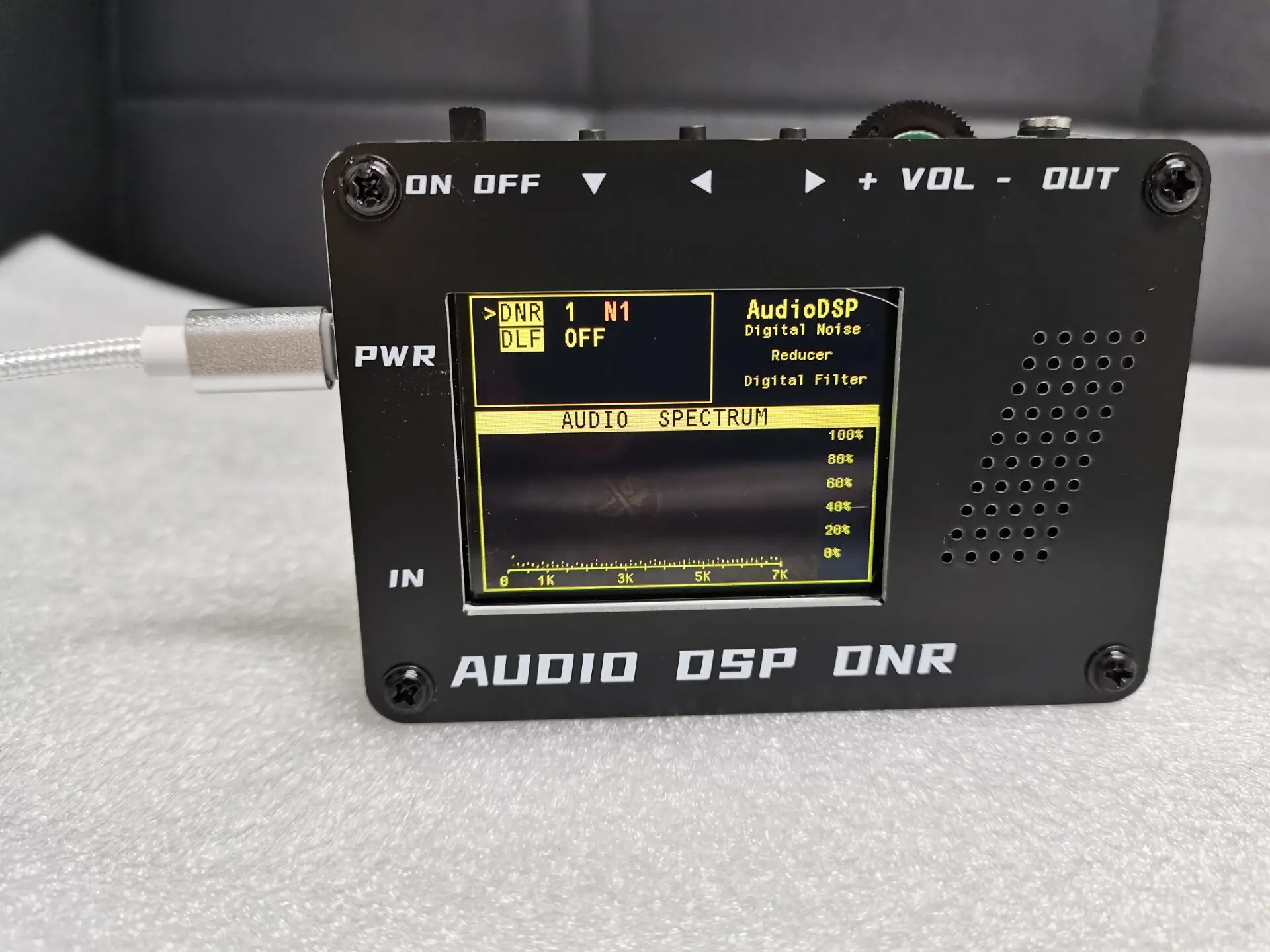 Audio DSP Noise Reducer DNR Digital Filter SSB Ham radio YAESU ICOM +  Speaker