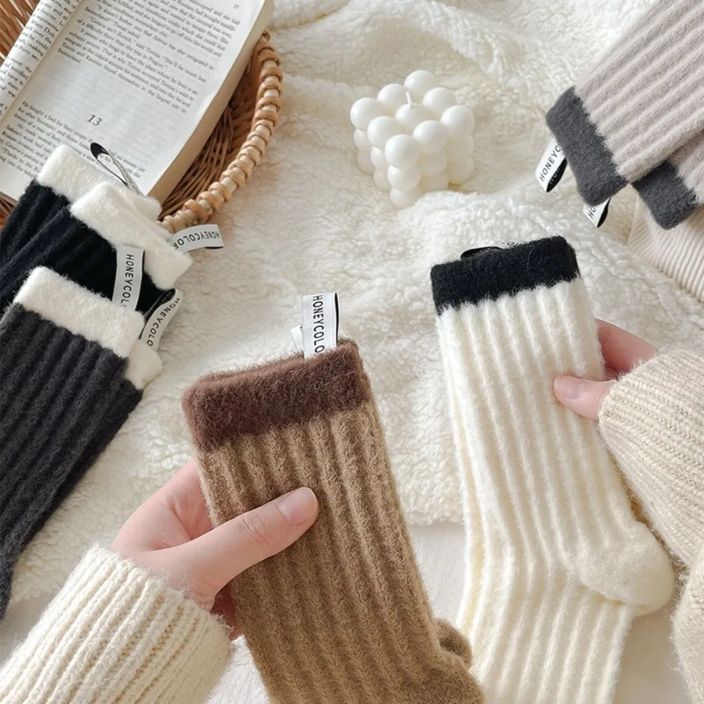 Warm Cashmere Mid Tube Winter Socks for Women