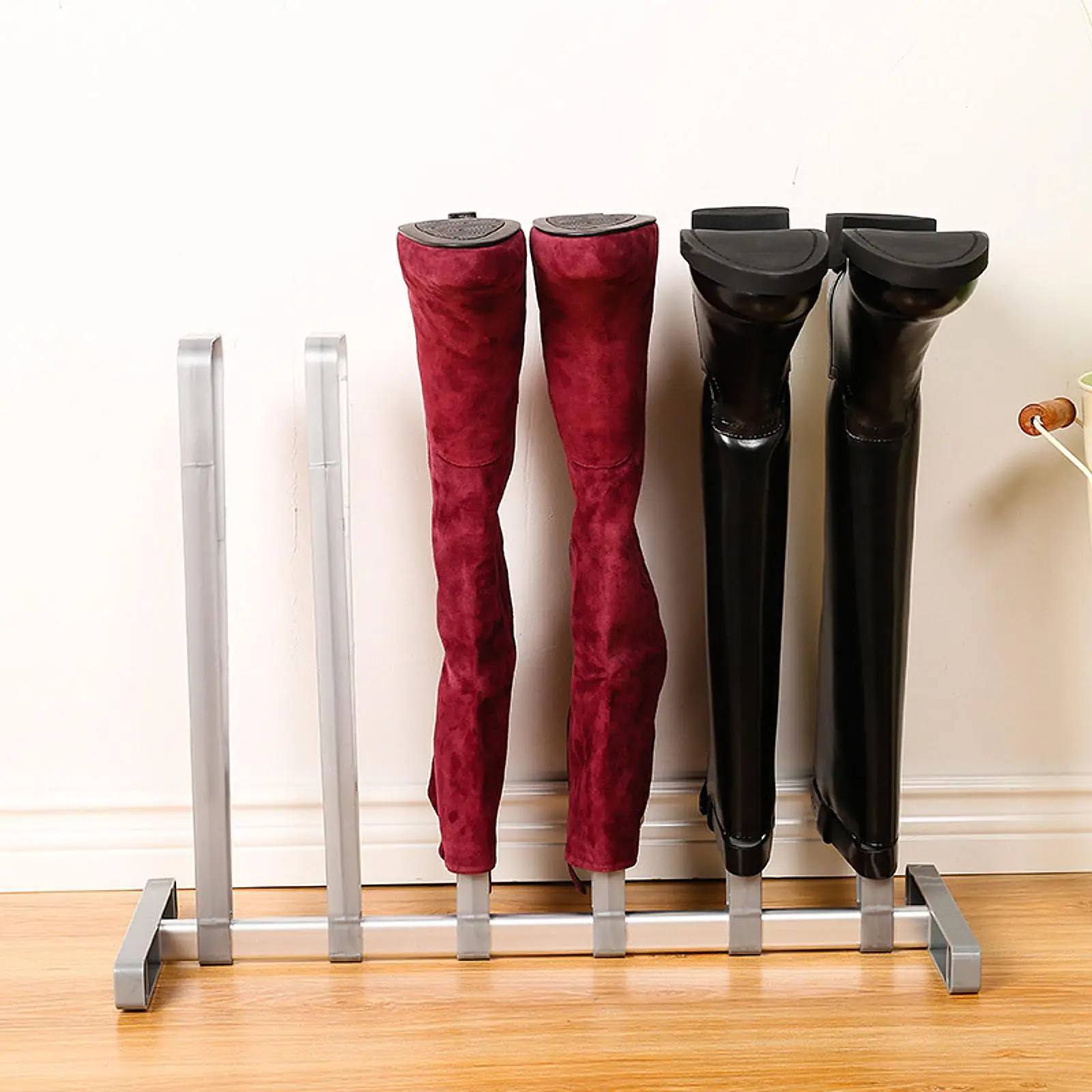 Boots Rack Adjustable Footwear Organizer Accessories Easy to Install Shoes Organizer Freestanding Shoes Rack for Dorm Room