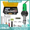 220V 1600W Plastic Integrated Welders 21pcs Hot Air Welding Torch Kit with Speed Nozzles Pe Roller PVC Plastic 20℃ - 600℃ 1