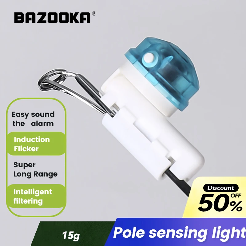 

Bazooka Night Fishing Alarm Intelligent Light Fishing Bite Accessories LED Light Alarms Outdoor Gear Alert Indicator Tools