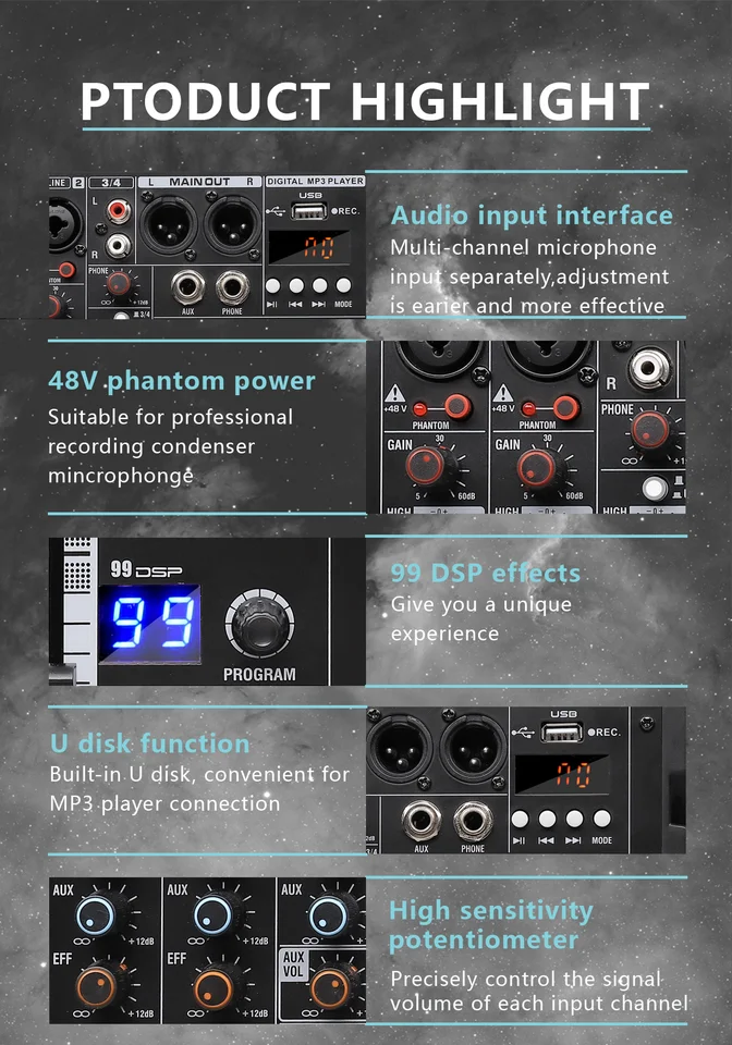 DJ機材 USB MIX 4 Project Series ART USBMIX4 Project Series 4-Channel Mixer and Computer