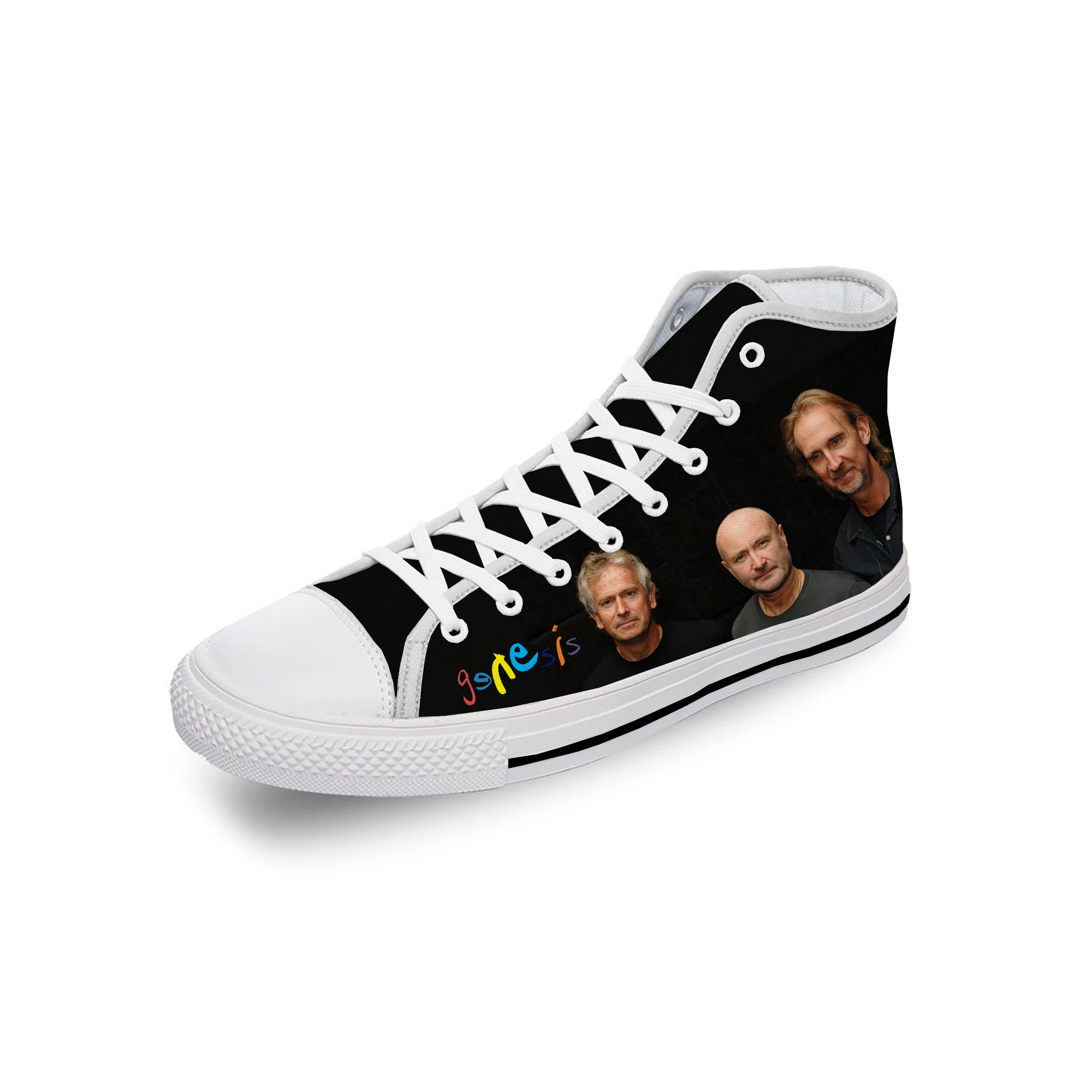 

Rock band High Top Sneakers Genesis Mens Womens Teenager Casual Shoes Running Shoes 3D Print Breathable Lightweight shoe