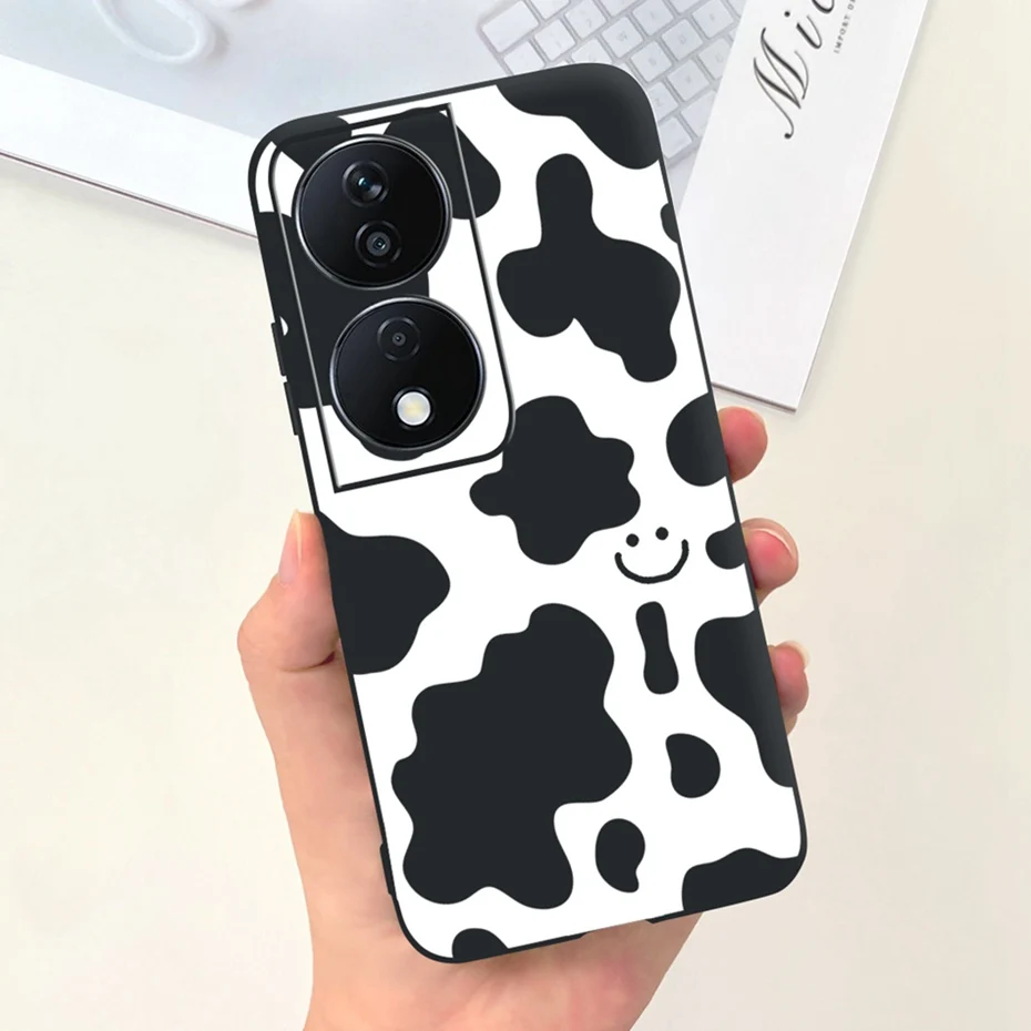 Lovely Printed Candy Color Phone Case - Soft Silicon TPU Shockproof Back Cover