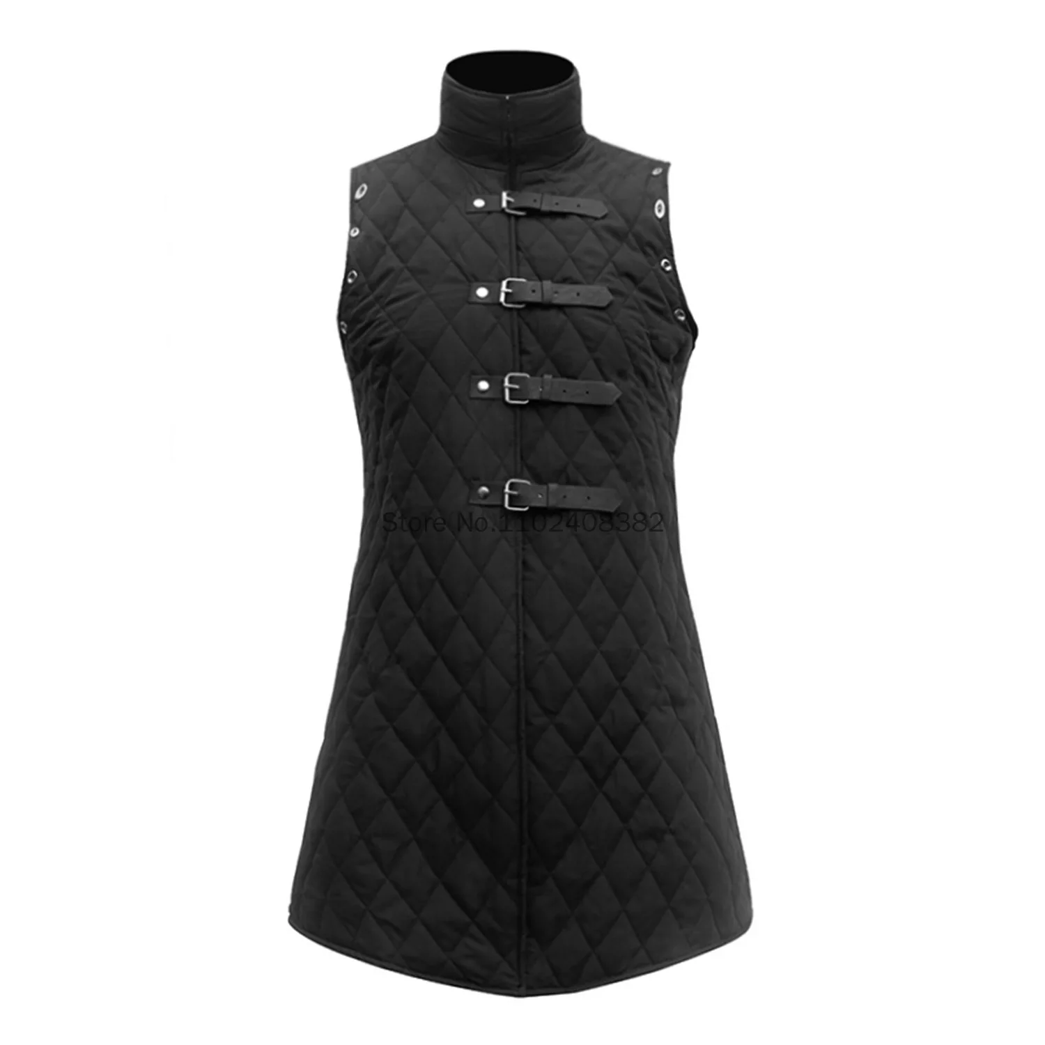 Giacca Gambeson Gilet Giacca Senza Maniche Imbottita Spessa Per Uomo Armatura Tessuti Di Cotone Abito Costume Medievale