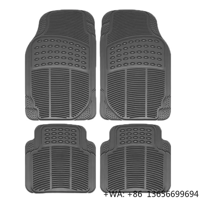 Customized Luxury Press Rubber Floor Mats Car Universal Car Mats 4 5 Pieces 1