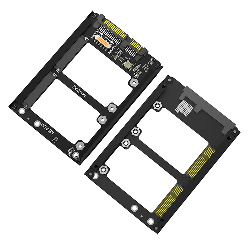 

Переходник с mSATA на SATA3.0, портативный переходник с mSATA SSD на 2,5 дюйма, 7 мм SATA III, 6 ГБ, с кронштейном для полноразмерного mSATA SSD