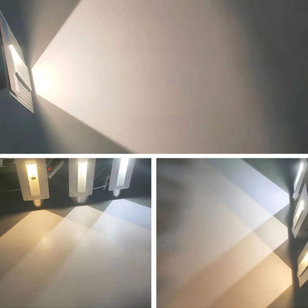 LED Wall Lamp Recessed Motion Detect 3W Step StairCase Lighting For Home Channel Corridor Hotel Indoor Night Footlight wall light,led wall lamp,motion sensor light,led light