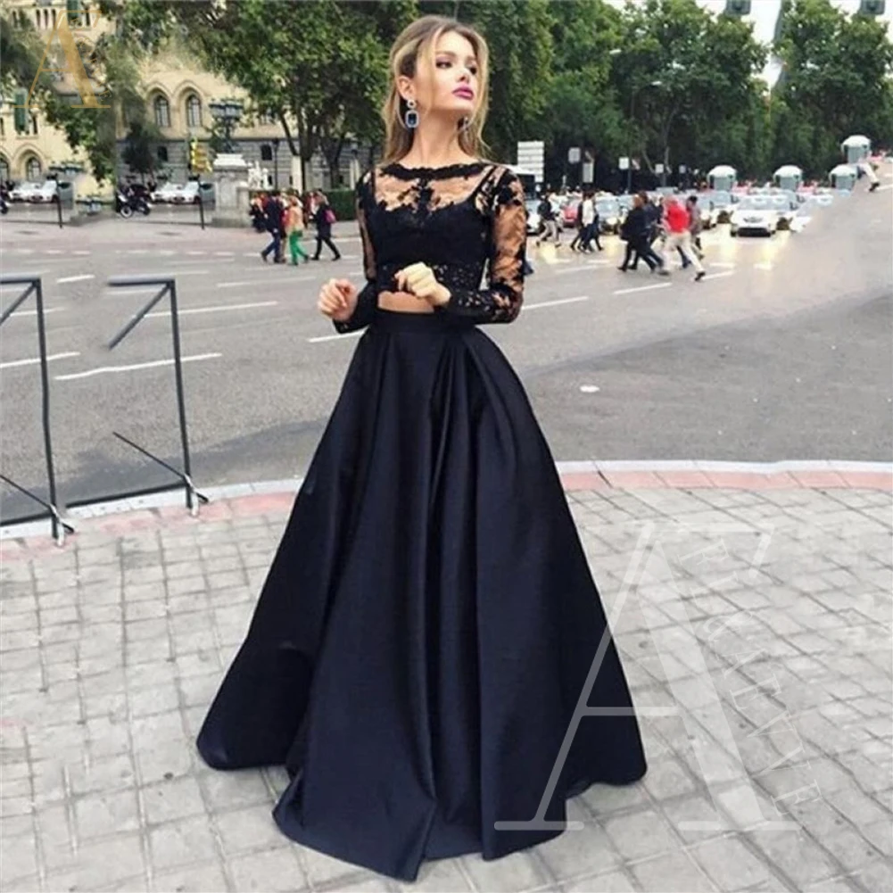 

Black Satin Ball Gown A-Line Robe Bespoke Occasion Dresses for Prom Dress Elegant Party Dresses for Women 2024 Formal Woman New