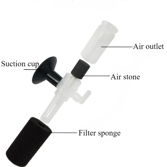 Mini Aquarium Filter Aerator Fish Tank Bio Sponge Filter Media Multi Layers Internal Filter for Small Fish Tank Air Pumps 5
