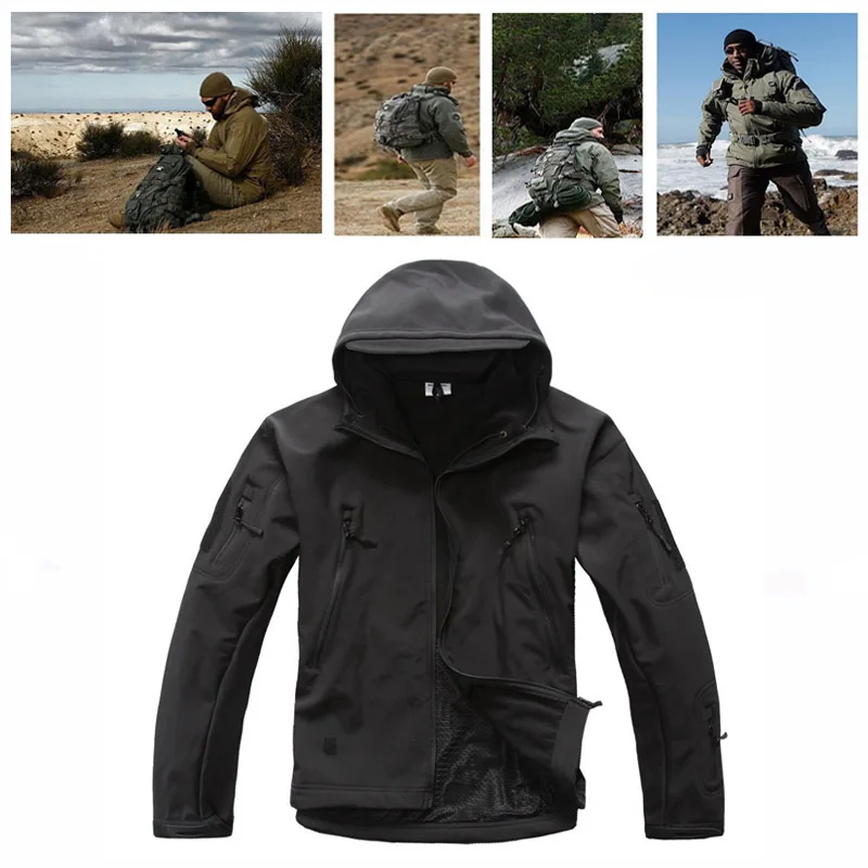 

Tactical TAD jacket Men's outdoor sports camouflage hunting suit hiking camping waterproof hooded top jacket