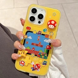 Cover per telefono in acrilico bianco con design divertente 3D in stile cartone animato