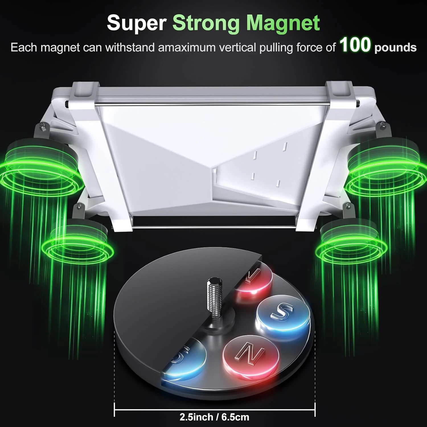 스타링크 미니 차량 루프 마운트, 자석식 퀵 릴리즈 스타링크 미니 마운팅 키트 (RV, 밴, 보트, 요트, 트럭용)-알루미늄