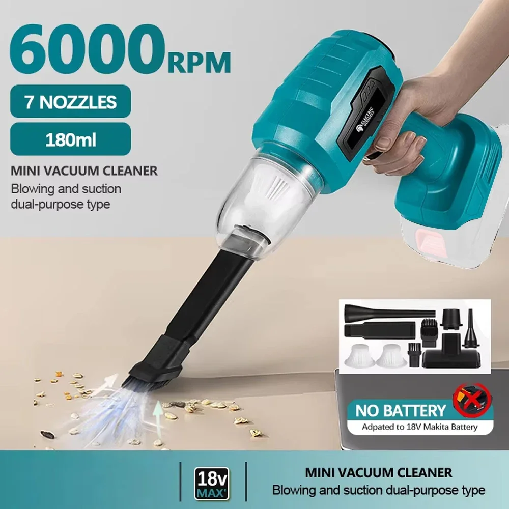 Electric Mini Cordless Vacuum with High Speed for Home DIY