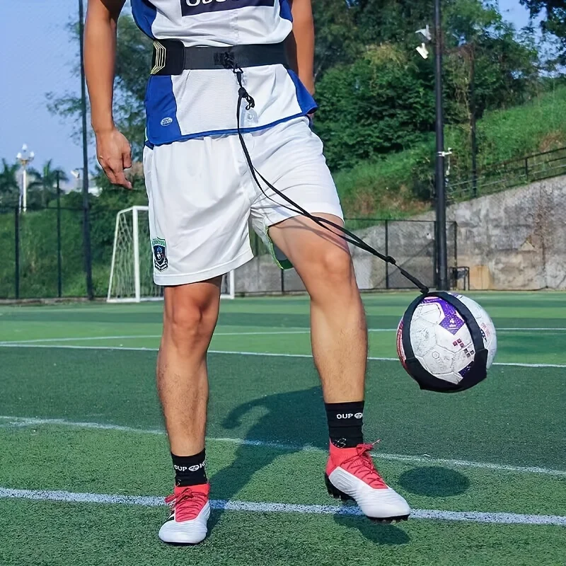 경량 축구 훈련 벨트 성인 어린이용 축구공 킥킹 벨트 축구 트레이너 매트 축구 훈련 장비 도구