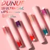 DUNUF18 Diamond Glitter Liquid Lip Balm Lasting Non-Stick Cup Waterproof Metallic Shimmer Matte Full Color Lip Gloss 2