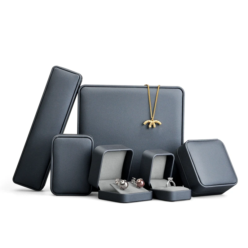 Jewelry box PU leather for ring earrings necklace pendant bracelet box jewel case storage