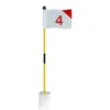 KOFULL Golf Putting Green Flag for Yard Double-Sided Numbered Golf Flagstick Hole Cup Set Portable 2-Section Design for Gift 1