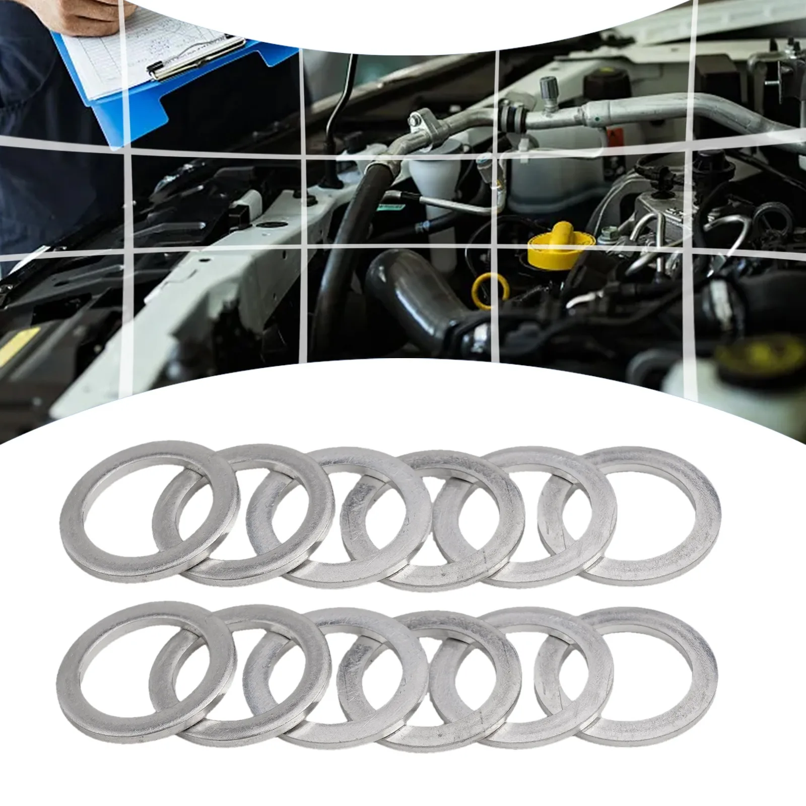 20pcs Car Oil Drain Crush Washer Gaskets 94109-20000 Drain Gasket 20MM For Honda For Acura Car Drain-Plug Pressure Washer