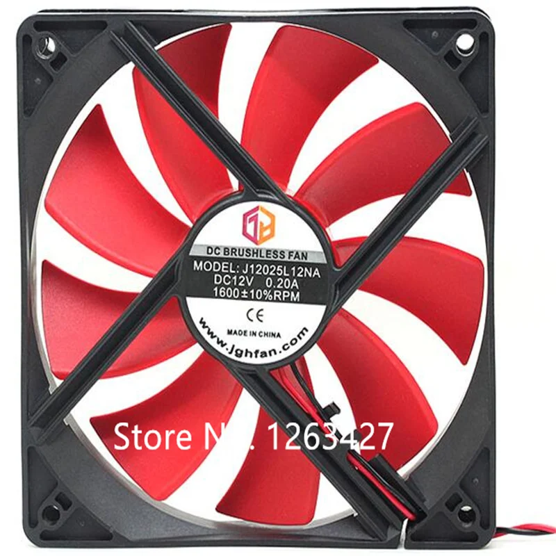 Wholesale fan: J12025L12NA 12V 0.2A 12025 12cm two-wire computer case ...