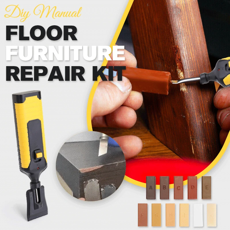 

DIY Manual Floor Furniture Repair Kit Consumables Scratch Repair Tool Set For Homes Wooden Floors Furniture Scratch Wax-Fille