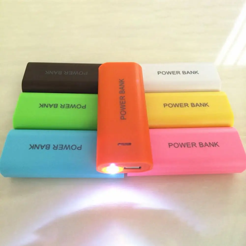 Mobile Phone Power Bank Shell Welding-free Portable 2 x 18650 Battery Charger Case DIY Box Power Bank Accessories power bank case battery power bank box